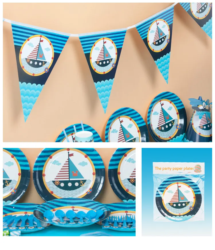 Party Supplies Nautical Theme Nautical Decorations Children Birthday Party Nautical Themed Party Supplies