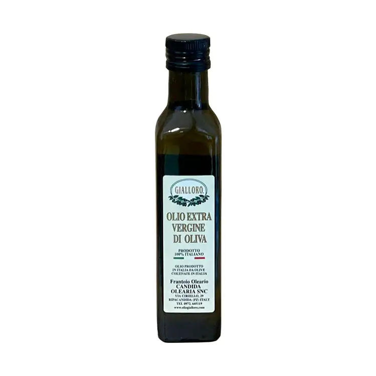 250ml Glass Bottle Cold Pressed Olive Oil Italian Extra Virgin Olive Oil 100% Pure Premium
