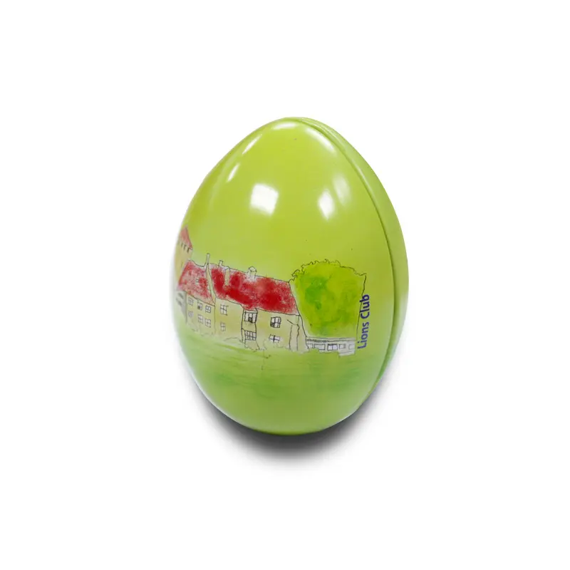 Egg Shaped Candy Chocolate Packading Tin Box