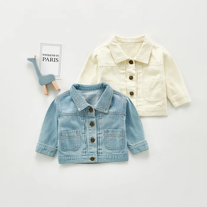 Baby boy girl jean blue jacket clothes