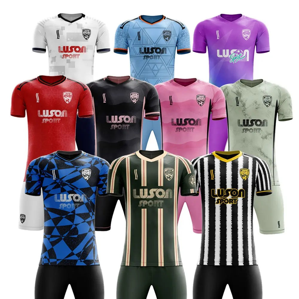 Дизайнерский комплект футбольной команды, дешевый комплект футбольной команды для футбольной команды, сублимационная футбольная одежда, футболка с принтом