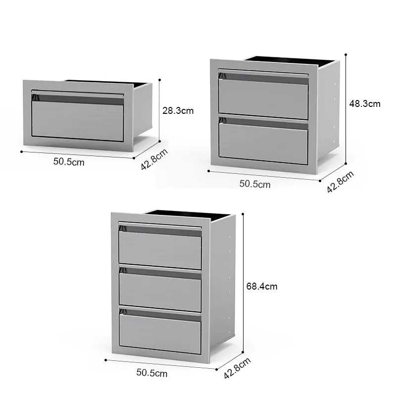 Профессиональный производитель нержавеющая сталь барбекю наружные кухонные шкафы островные ящики и набор дверей