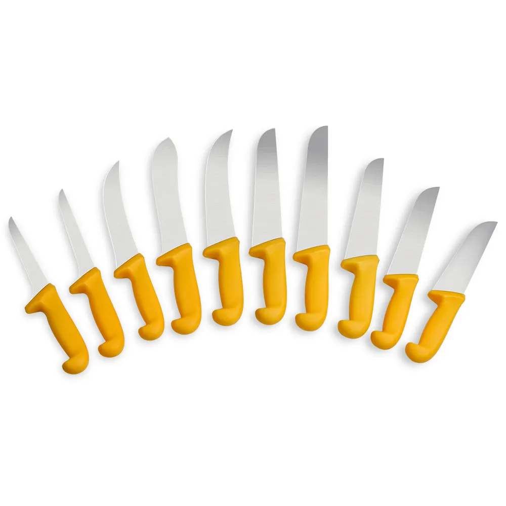 Набор кухонных ножей из нержавеющей стали, набор ножей мясника с ручкой PP, острый нож, кухонные аксессуары