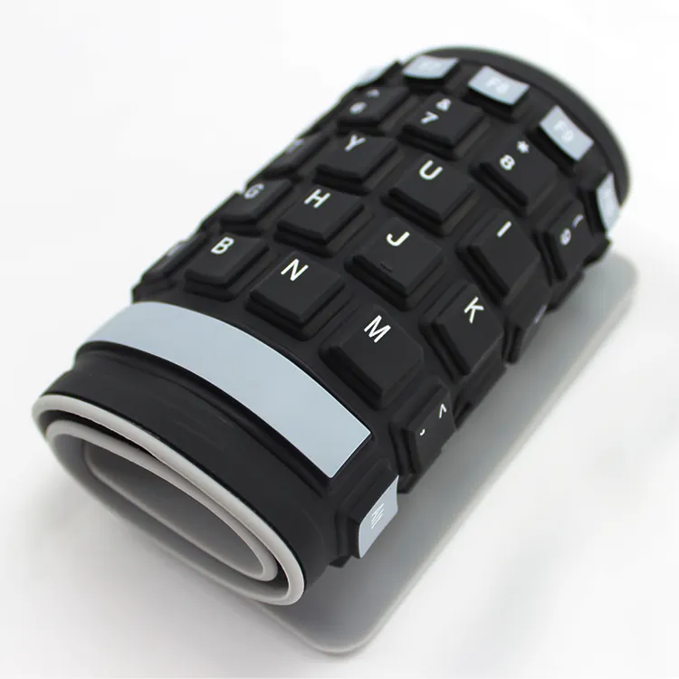 Korean Russian Arabic Spanish Waterproof Silicone Flexible Foldable Usb Keyboard