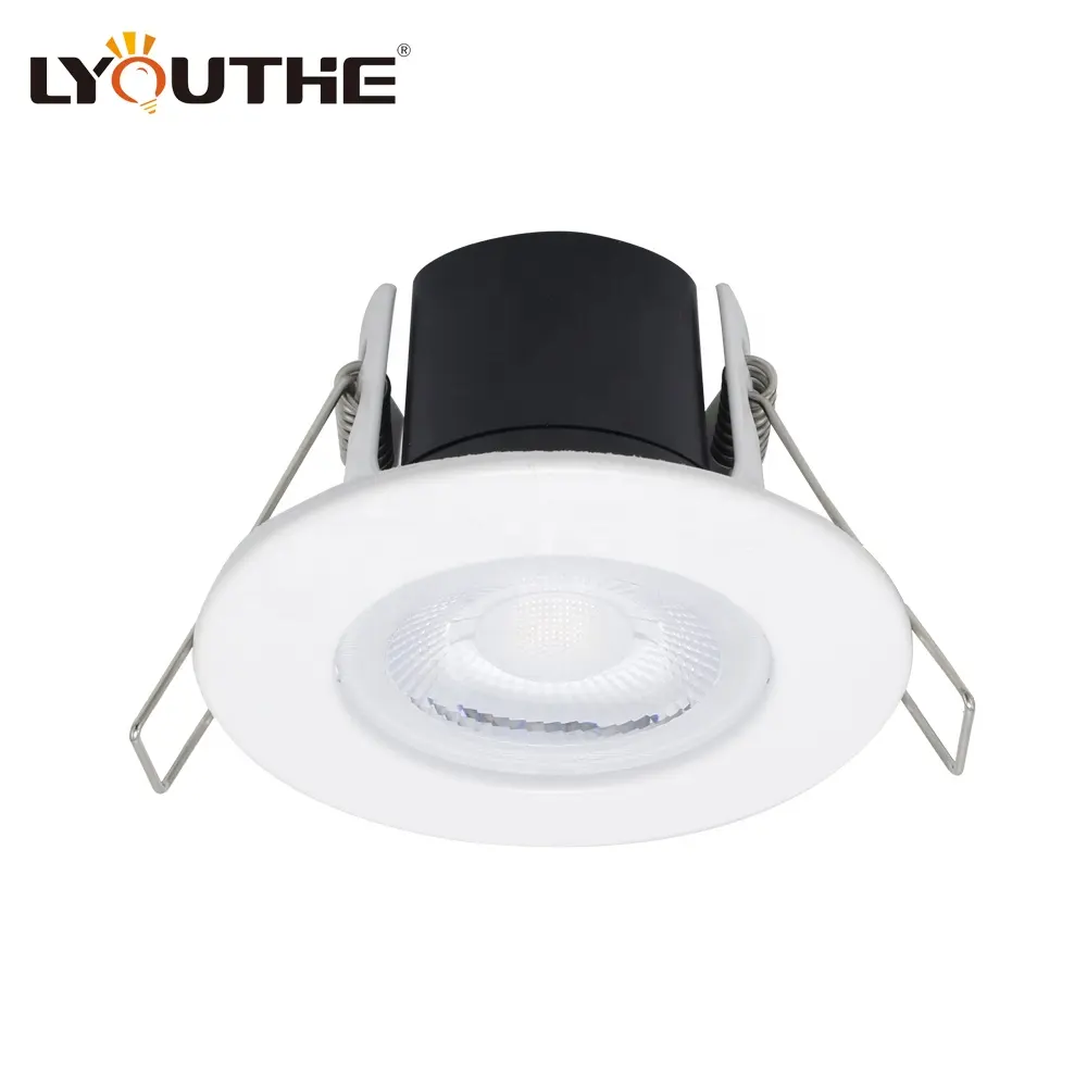 Recessed 5 watt diecast aluminium fixed downlights dimmable ip65 modern cob led downlight round