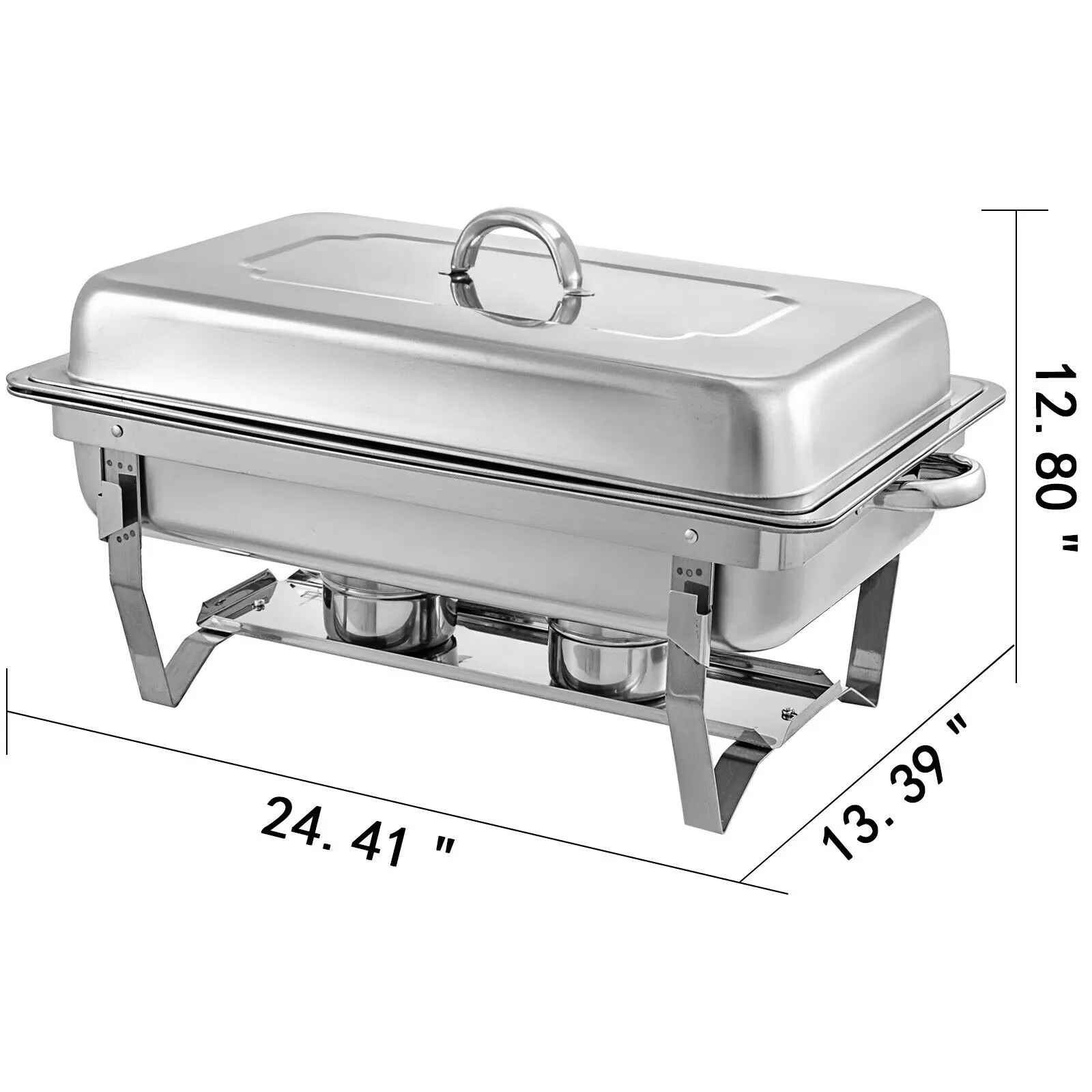 Wholesale Competitive cheap Price Economic folding Chafer Stainless Steel Chafing Dishes 8 Quart full size pan