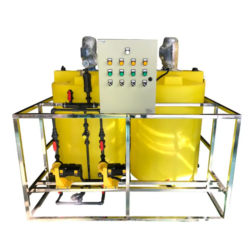 Automatic Chlorine Dosing System Chemical Mixing Machine With Dosing Pump For Wastewater Treatment