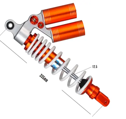 315mm Motorcycle Scooter Rear Suspension Double air Shock Absorber