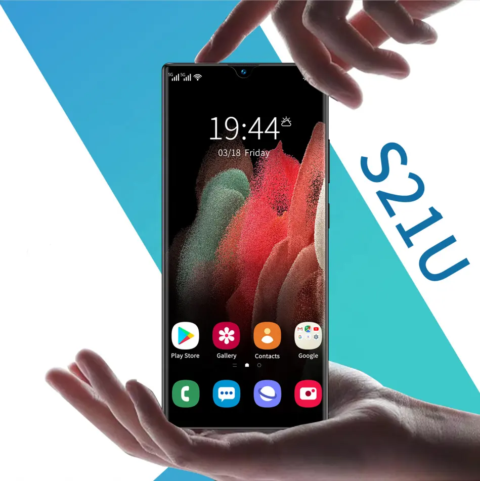 Новинка 2021, лидер продаж, Оригинальный разблокированный смартфон S21 UItra 8 ГБ + 256 ГБ, Android 10, две SIM-карты, OEM Мобильные телефоны, AMOLED экран