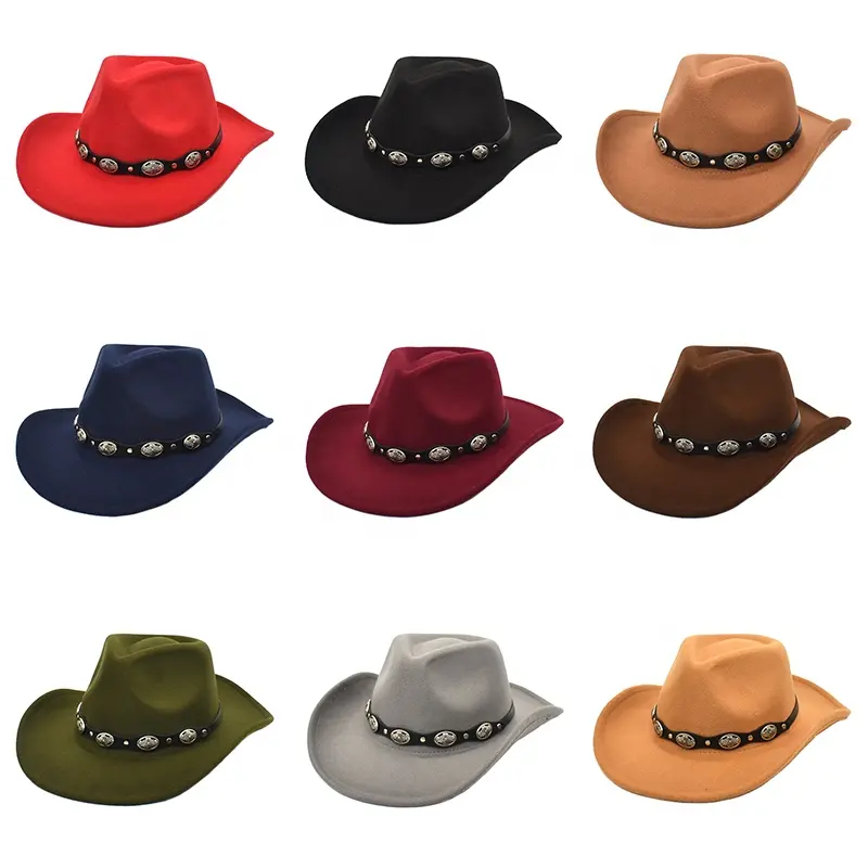 Hats Caps Men Western Cowboy Hat Fashion Gentleman Fedora Hat Roll Up Brim Sombrero Hombre Jazz Caps