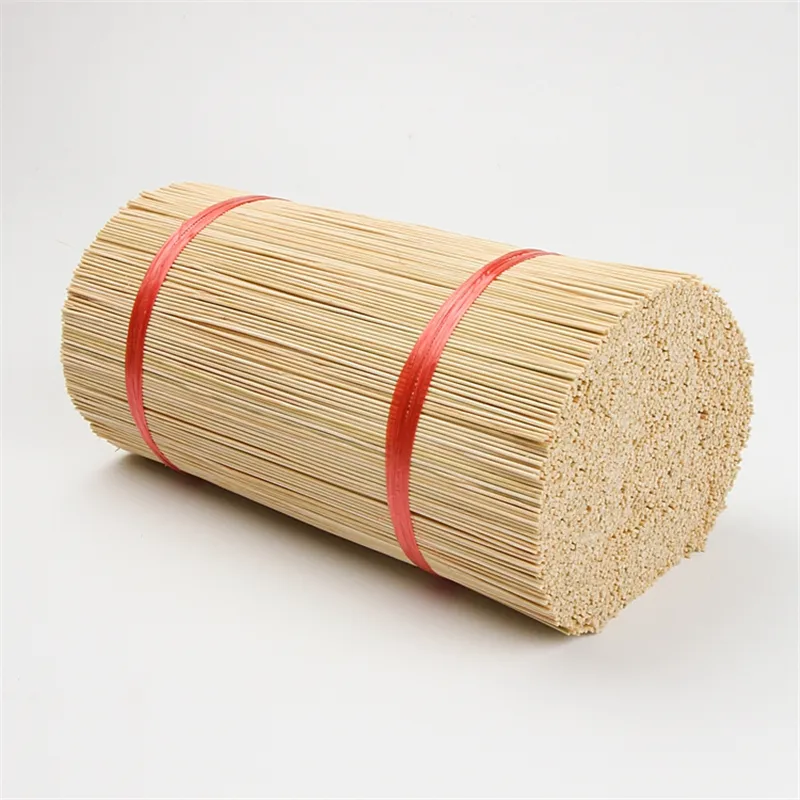 Stick Bamboo Eco Friendly Natural Round Bamboo Stick Making Raw Incense For Agarbatti 8" 9" 10" 12"