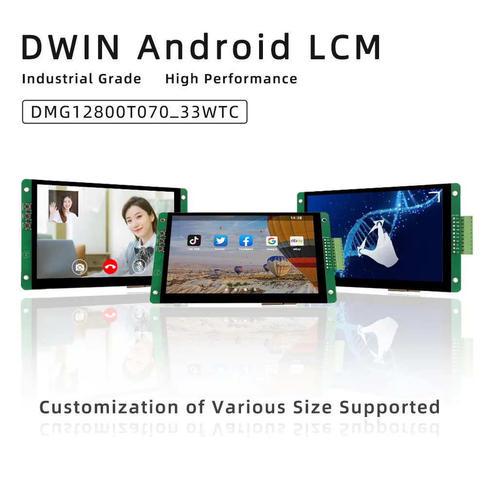 Industrial Display DWIN Android Touch Panel Display Samrt LCD Screen 7 Inch IPS WXGA CTP TFT LCM With OS WIFI For 3D Beauty Industrial