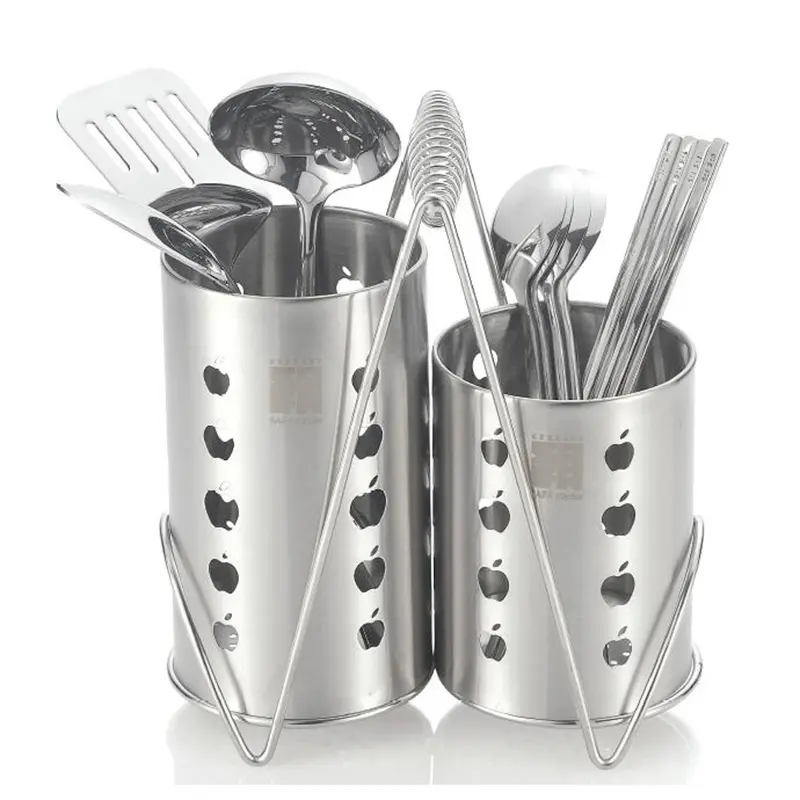 Stainless Steel Cutlery Chopstick Holder for Kitchen and Home