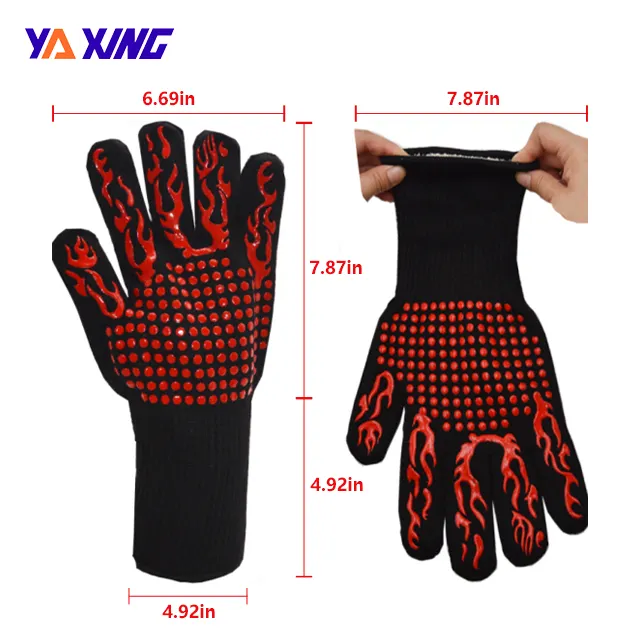 Ya xing ensuring cookware dinnerware or any object doesn't easily slip BBQ Grill Gloves