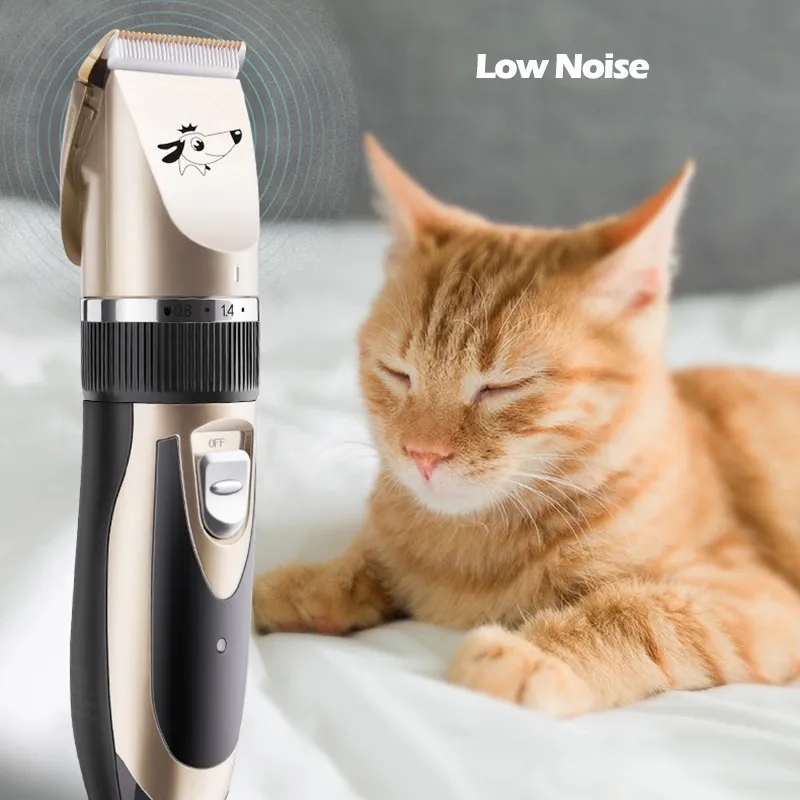 Hair Cutting Machine Prices Wholesale USB Rechargeable Professional Animal Dog Clippers Hair Cutting Machine Pet Dog Hair Trimmer Cordless Pet Clippers