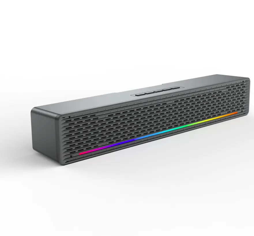 TV sound bar speaker with LED light bass Stereo soundbar Speaker RGB light Soundbar Speaker