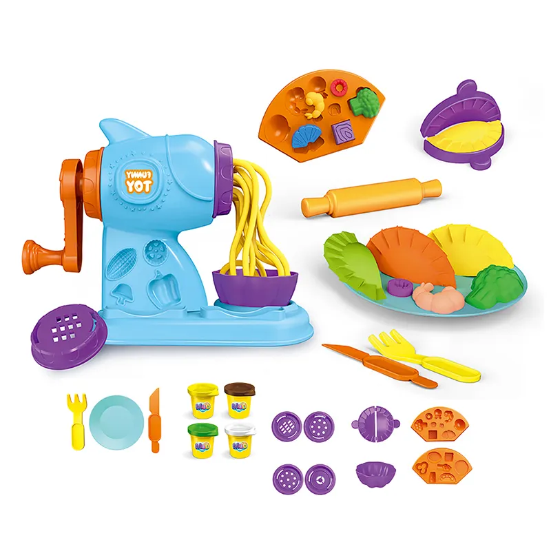 Набор Цветной глиняной посуды, мягкая глина, лапша, пластилин, цветной набор «сделай сам», мультяшное моделирование, «сделай сам», пластилин для теста, игрушка для детей