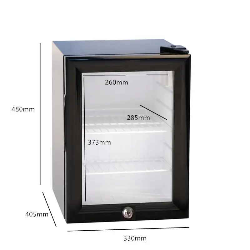 Индивидуальный дизайн, однодверная мини-холодильник, реверсивная дверная петля и ножки для дома