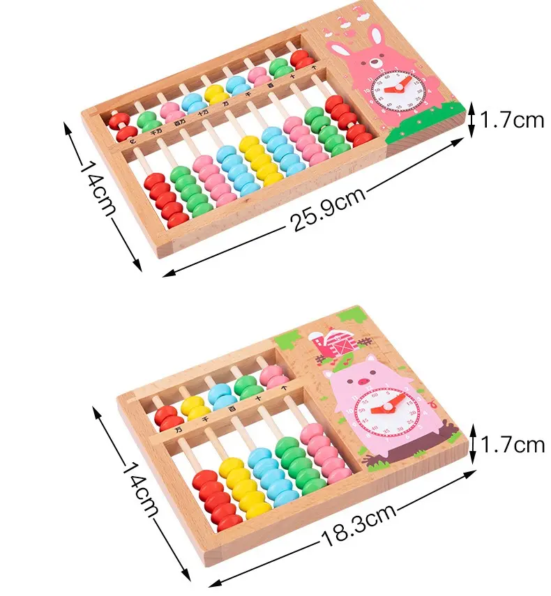 Высокое качество, футболка с кроликом и с изображением милой свинки для мальчиков детские игрушки счеты цифры мультфильм школьных принадлежностей математическая игрушка-головоломка китайский счеты развивающие игрушки