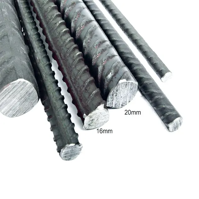 Rebar Hrb 355 Hrb400 Hrb500 8mm 10mm 12mm 14mm 16mm cement iron rod Reinforcing Deformed rebar Steel Bars rod