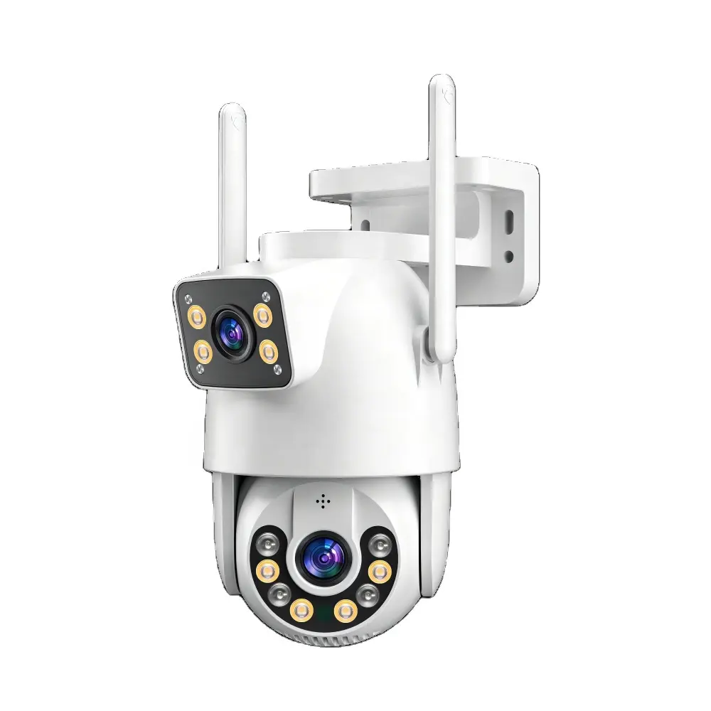 2024 Jortan Беспроводная Сеть ip домашняя беспроводная камера безопасности уличная двойная Голосовая камера с двойным объективом 360 градусов 4 МП SIM-камера