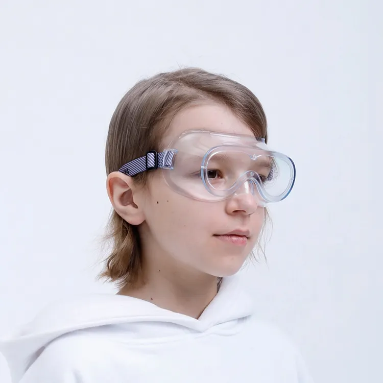 Анти-туман защитные очки прозрачные широкоугольный объектив с автофиксированным фокусным расстоянием и видение Регулируемый химический брызгозащищенное защита глаз мягкий легкий