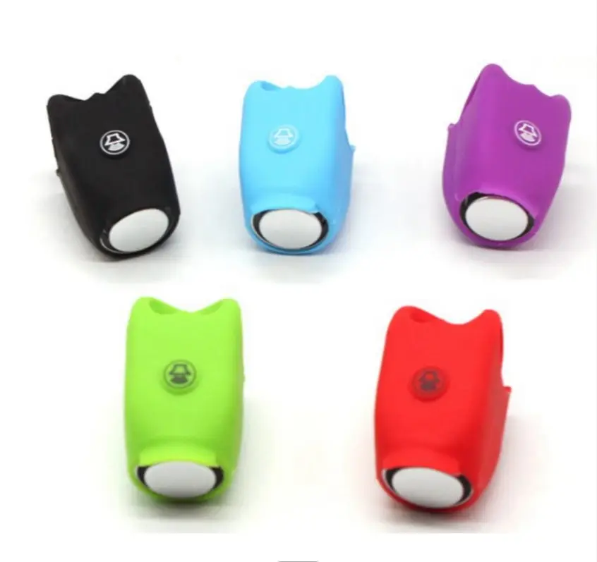 Elastic Silica Gel Color Retractable Mini Handlebar Horn Electronic Bicycle Bell