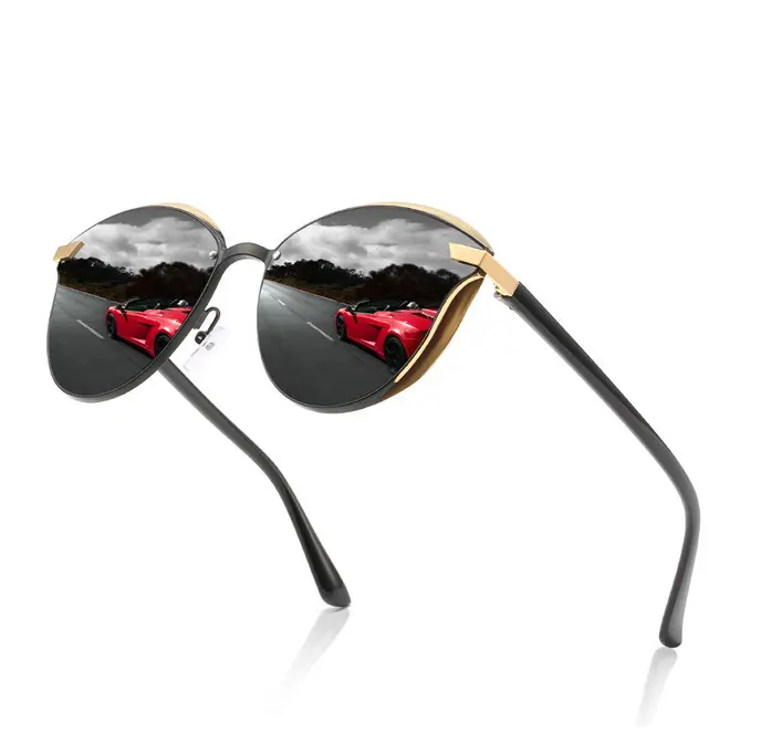 Сделано в Китае металлические солнцезащитные очки Uv400 круглые Cat.3 поляризованные солнцезащитные очки 2024