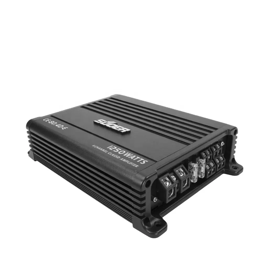 Suoer CE-80.4D-E 1250w 12V dj amplifier 4 channel Mini car amplifier car amplifier 4 channel class d