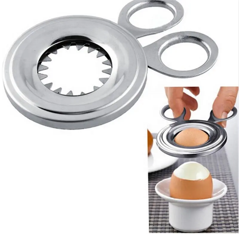 Kitchen Accessories Easy Egg Tools Stainless Steel Egg Shell Cutter Cracker Egg Scissors