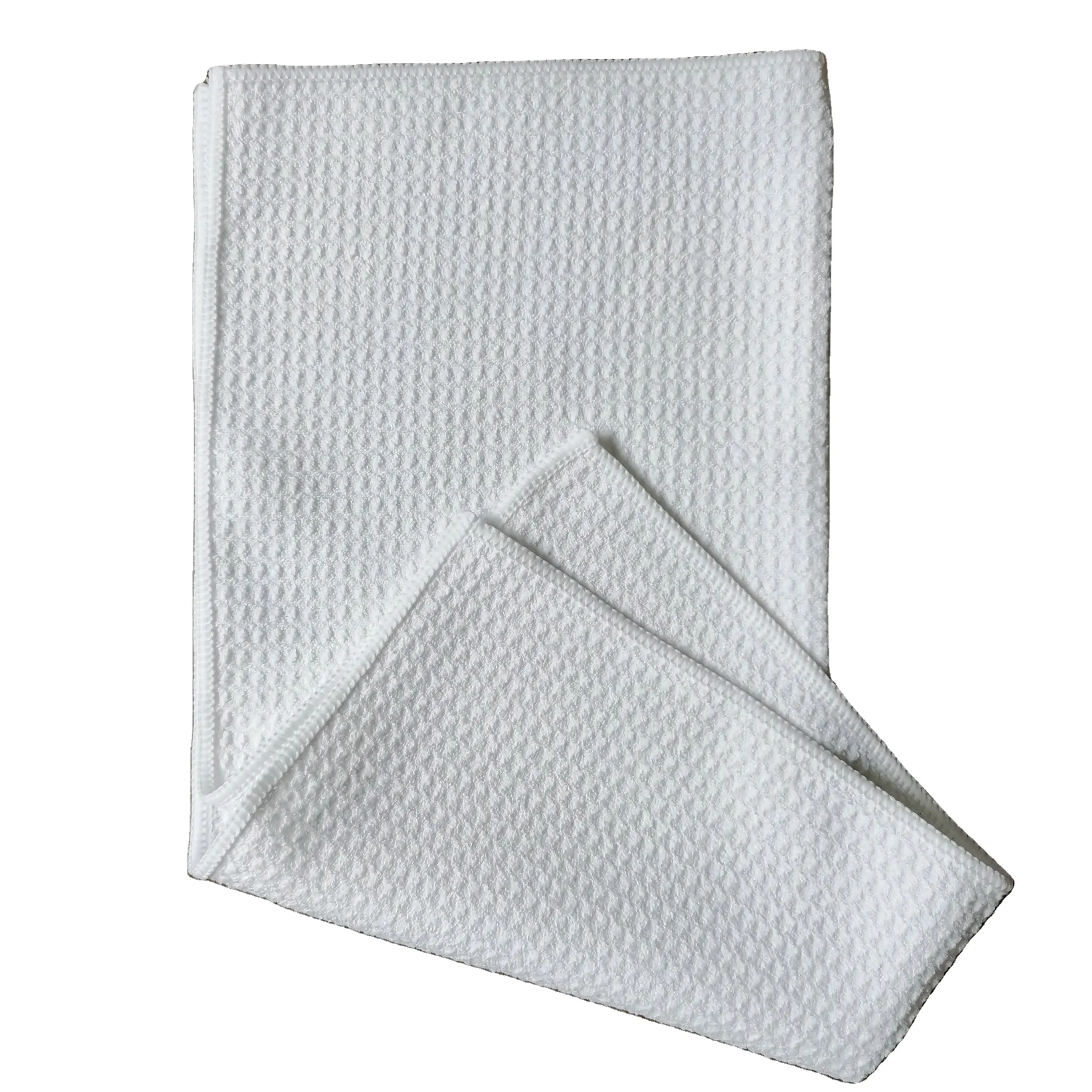 Wholesale Microfiber Dish Towels Kitchen Drying Towel Waffle Weave White Hand Towel Good for Sublimation Printing