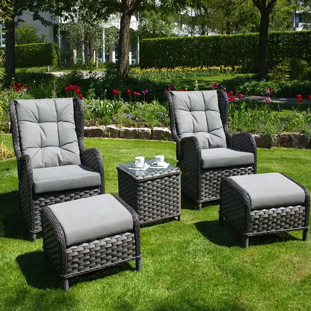 OUTDOOR GARDEN FURNITURE LEISURE RATTAN SOFA SET