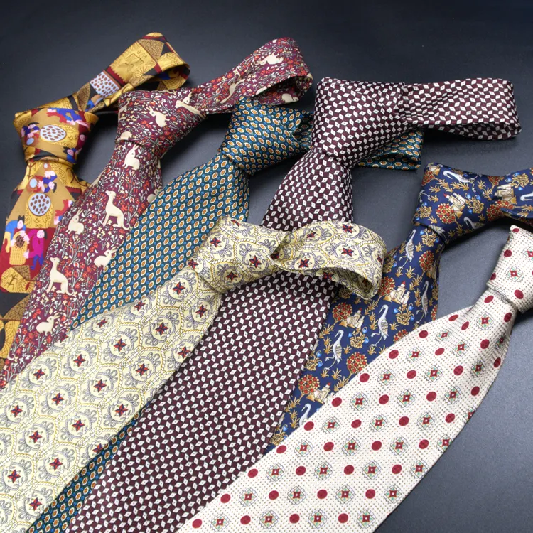 High Quality Men's Neckties Supplier Fashion Personalized Silk Italian ties Custom Logo Men's Business Neckties for Sale