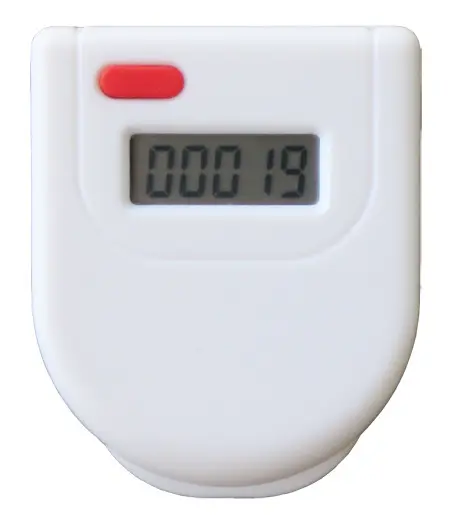 Single function electronic mini pedometer-single key counter runner pedometer