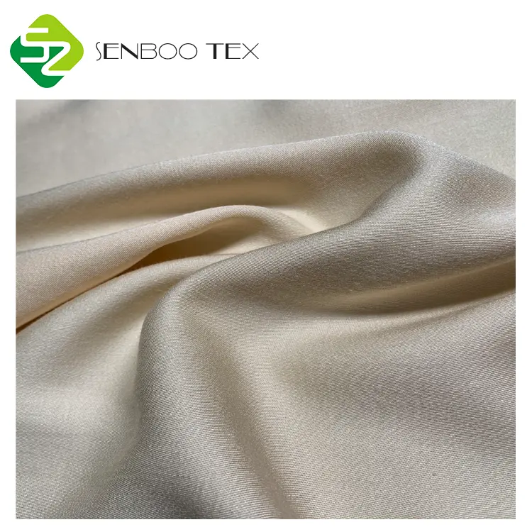 Серебряно 100% бамбук 103gsm атласная ткань из натурального цвета для ночное белье; Одежда для сна ночная маска для лица на основе