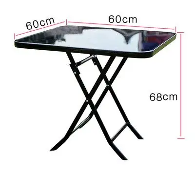 Домашний дешевый Железный складной стол для сада и офиса