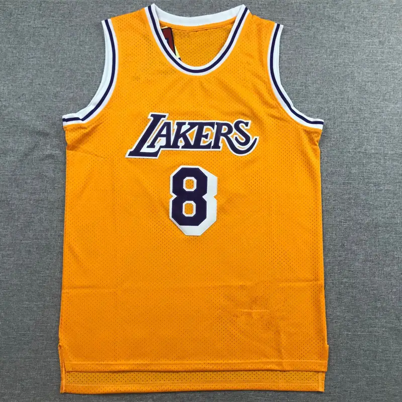 Hot selling embroidery process sleeveless basketball jerseys with KB patch