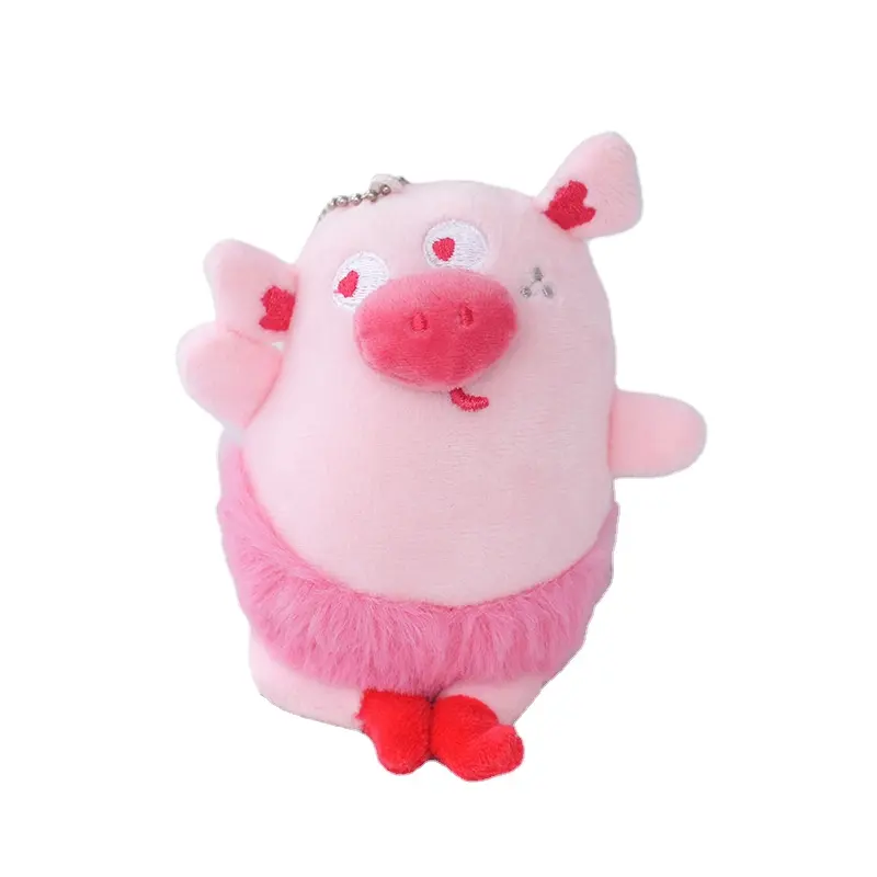 13 см мультфильм милый балет свинья брелок кулон Kawaii животных плюшевые игрушки Детская сумка Шарм кукла детский подарок