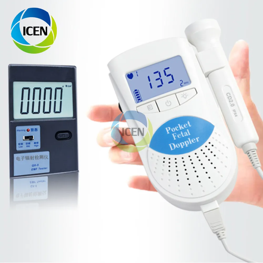 IN-FD100 medical ultrasound instruments hospital portable pocket fetal doppler probe