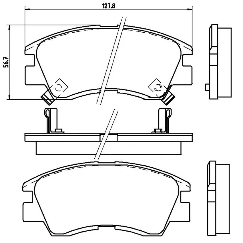 Высокое качество фабрики Китая японских автомобилей MB500812 MB500813 MB500814 тормозные колодки D349-7241 авто наборы GDB729 FDB556