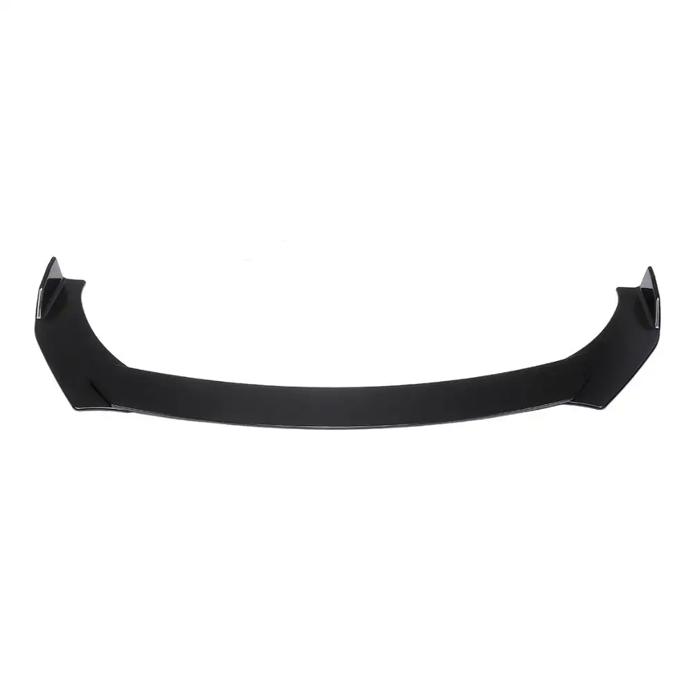 Abs Gloss Black carbon Fiber Universal Front Bumper Spoiler universal front lip bumper lip