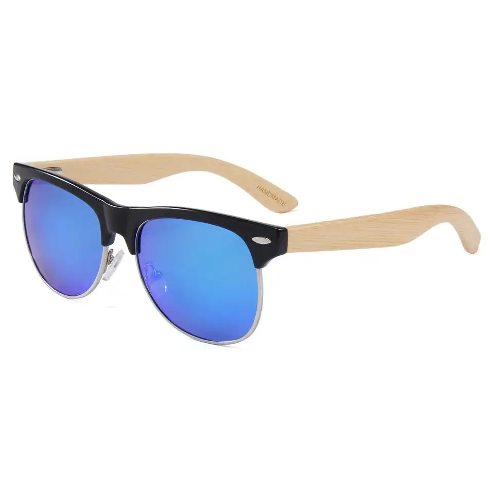Классические солнцезащитные очки с полуоправой в стиле ретро для мужчин и женщин
