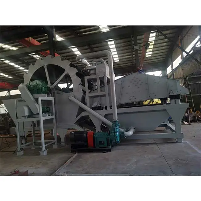 sand washing and recycling machine with dewatering screen