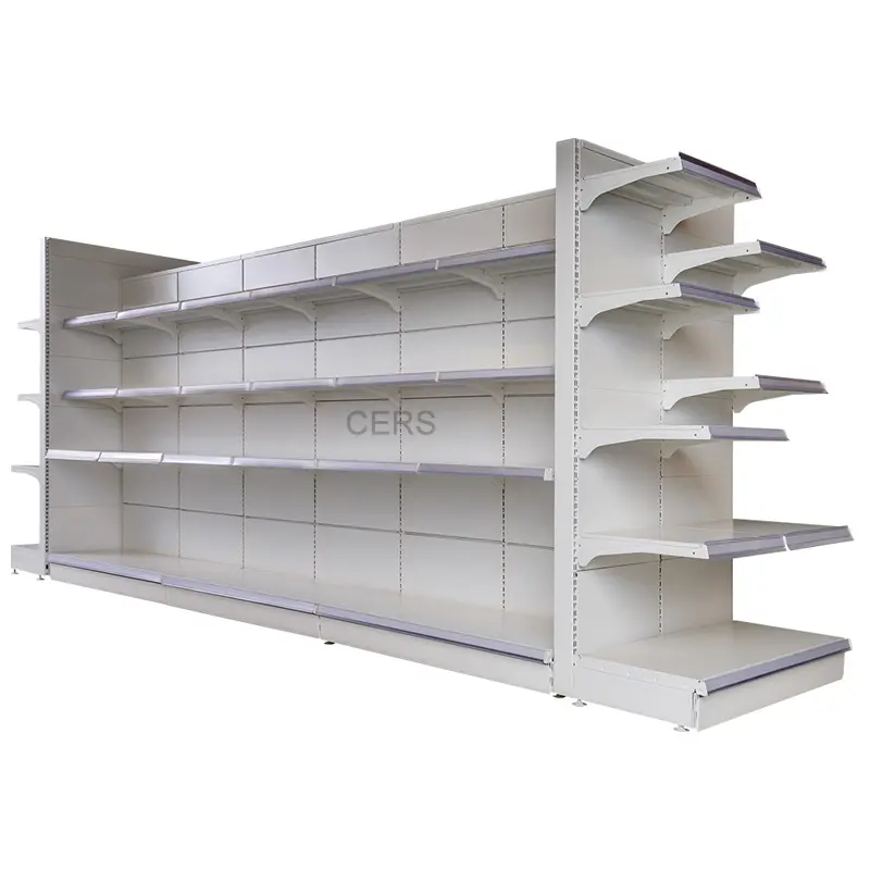 Современные выставочные стеллажи для супермаркетов с металлической конструкцией под заказ