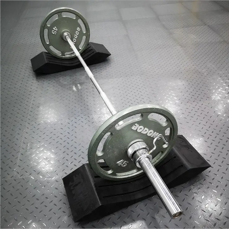 Factory direct weightlifting platform U shape deadlift deadener rubber silencer drop barbell crash pad