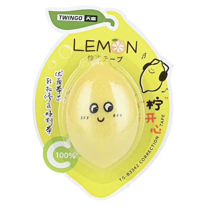 Eurolucky Correction Tape Kawaii Lemon Series Creative Correction Tape Grip Comfort Modified Cute Correction Tape