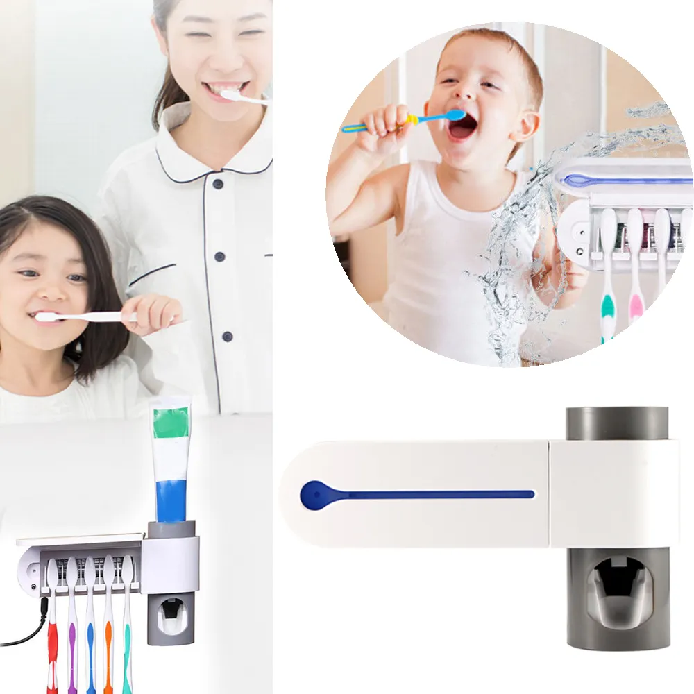 Mini Wall UV Toothbrush Sterilizer LED Automatic Intelligent Kids Toothbrush Steriliser