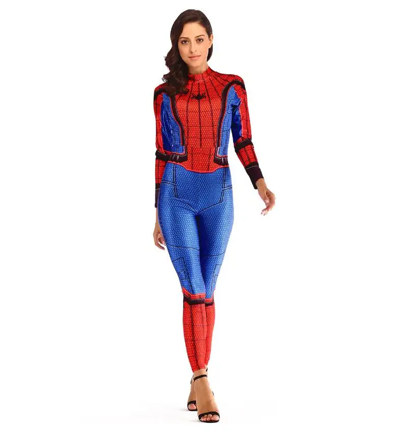 Sexy Women Print Costumes Tight Bodysuit Accept OEM /ODM N37-4