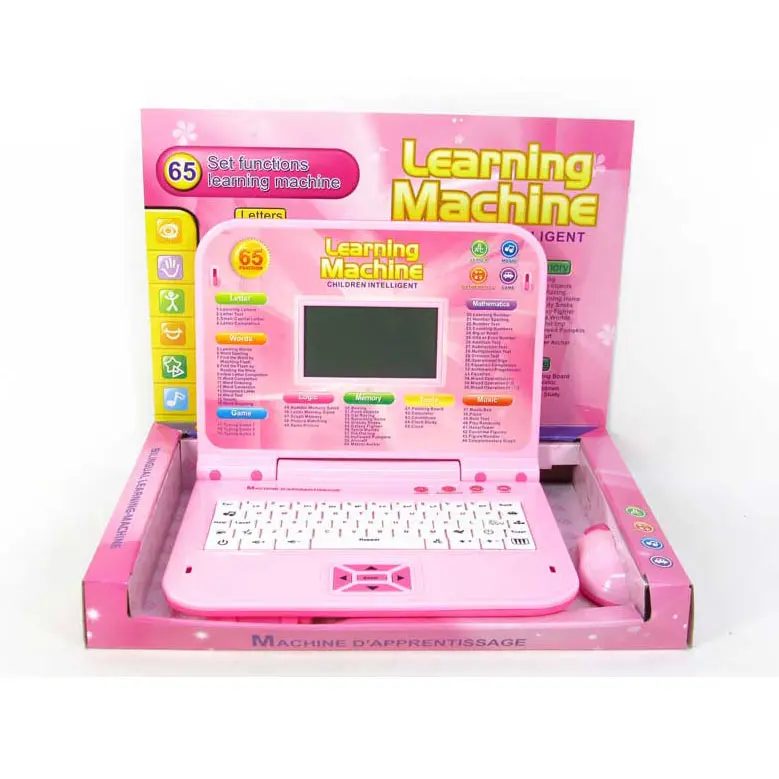 65 function learning machine toys kids plastic English learning computer toy with mouse