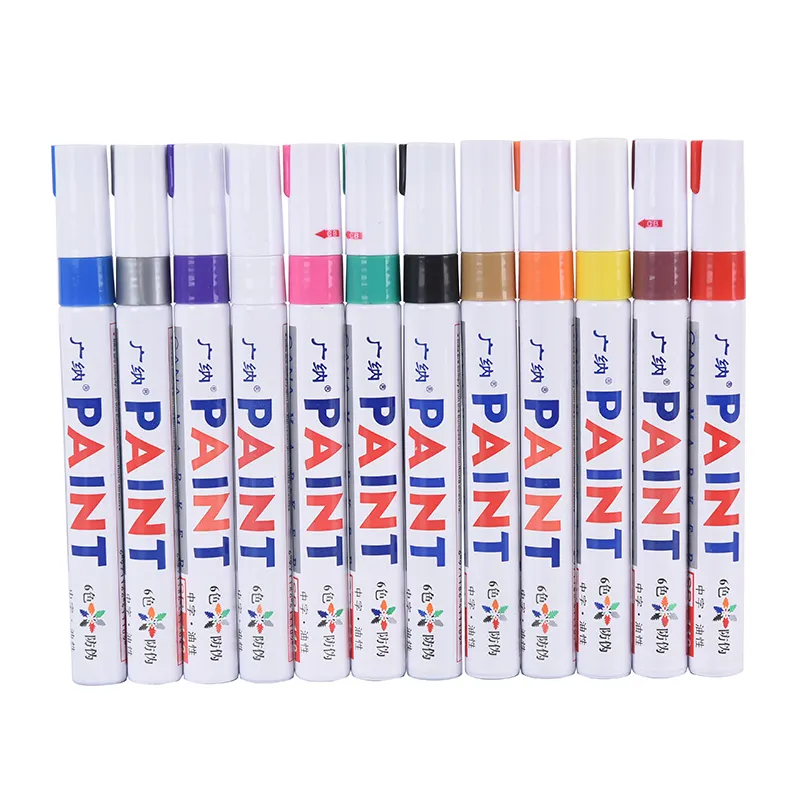 New coming White Waterproof Rubber Permanent Paint Marker Pen for Car Tyre Tread Tire Painting drawing